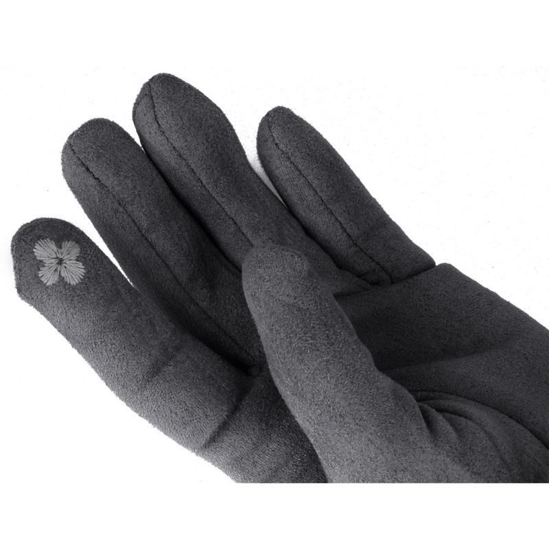Dotykové rukavice dámské šedé