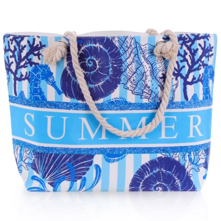 Plážová taška dámská summer modrá